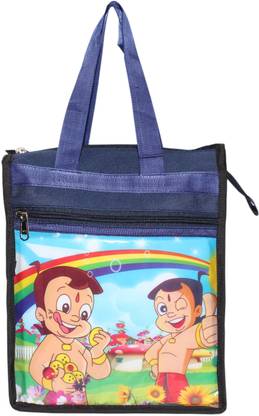 Goodluck Chota Bheem Print Lunch Bag Height : 13 Inch, Width : 9.5 Inch, Breadth : 5 Inch Waterproof Lunch Bag