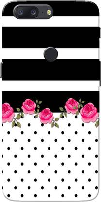 Aseria Back Cover for Floral Tiara Dots Lines Slim Fit Hard Case Cover/Back Cover for One Plus 5T