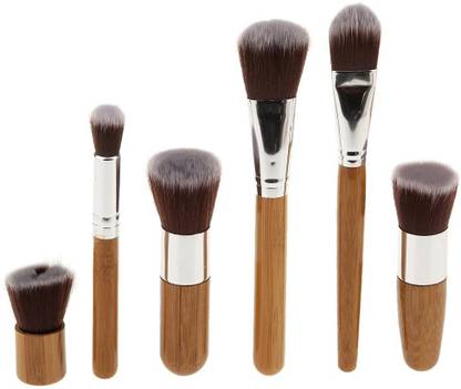 Generic Professional Bamboo Handle 6Pcs Makeup Brush Set Cosmetic Face Brush