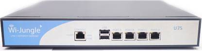 WiJungle U75 Appliance (NextGen Firewall + Hotspot Gateway) Router 5 GHz 0 Mbps Wifi Speed Dual Band External Antenna Ethernet (Cable Broadband)