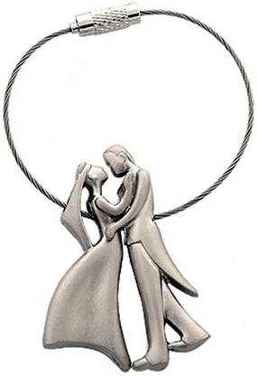 IBEX Sweet Romantic Couple Metal Wire Key Chain Key Chain