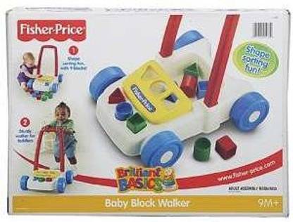 FISHER-PRICE Brilliant Basics Block Cart Walker