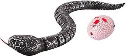 Elet mall Remote Control Snake, - 16" Long Rechargeable Rc Snake, Black