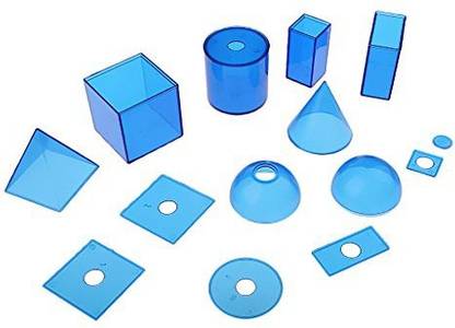 Dovewill Children Math Geometric Learning Cone Cylinder Cuboid Cube Sphere Set Toys
