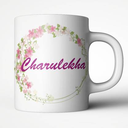 Abaronee Charulekha in name design Ceramic Coffee Mug