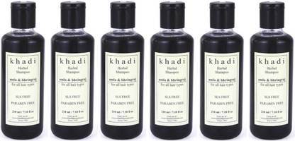 Khadi Herbal AMLA & BHRINGRAJ SHAMPOO WITH SLS & PARABEN FREE