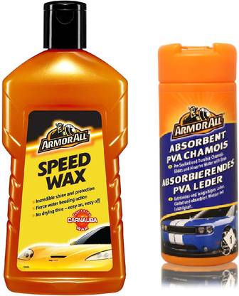Armor All Armorall Speed wax 500 ml with Armorall Absorbent PVA Chamois Combo
