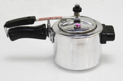 Generic Aluminium Pressure Cooker, 3 Litres, Silver Cookware Set