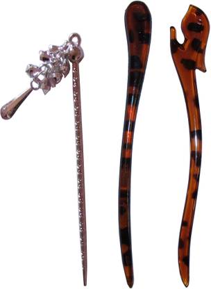 Moki Combo of Multi Color Juda Sticks Bun Stick