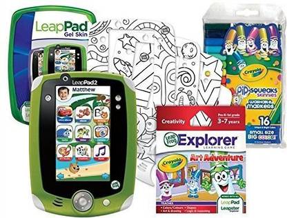 LeapFrog Enterprises Leap Frog Leap Pad 2 Crayola Creativity Pack Bundle! (Includes Leappad2 Learning Tablet With 4Gb Memory Plus Exclusive Bonus
