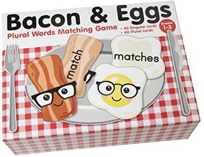 Generic Bacon And Egg Plural Words Puzzle - Early Childhood Language Teacher Supply