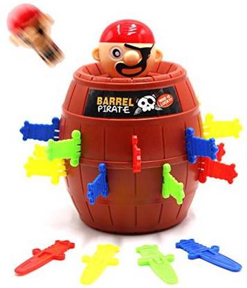 Spadorive Pirate Fun Barrel Group Game Tricky Toy Jump Up Game Stab With Breathtaking Curious And Interesting With Punishment Turntable