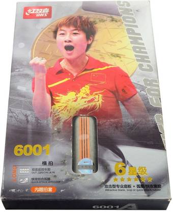 DHS TT Bat A6001 Red, Black Table Tennis Racquet