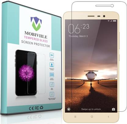 MOBIVIILE Tempered Glass Guard for Mi Redmi Note 3
