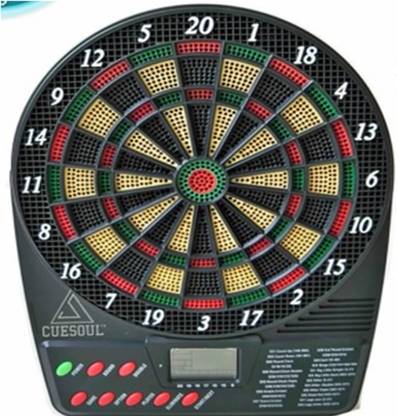 Krauss Electronic Dartboard with LCD display ; 18 Games (can accommodate upto 8 players) Dart Board Game
