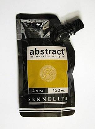 SENNELIER Abstract Innovative Acrylic Artist Paint Pouch 120ML Yellow Ochre High Gloss