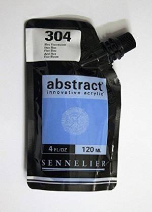 SENNELIER Abstract Innovative Acrylic Artist Paint Pouch 120ML Fluorescent Blue