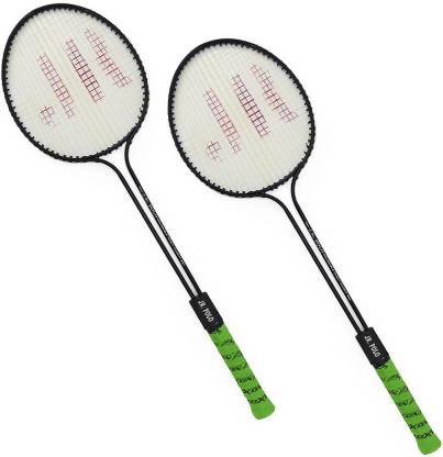GSI Sunley roxon jr polo double shaft racket Multicolor Strung Badminton Racquet