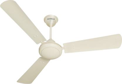 HAVELLS 1200 MM FAN SS-390 MET. PRL WHITE SILVER with 2 Year Warranty 1200 mm Ceiling Fan