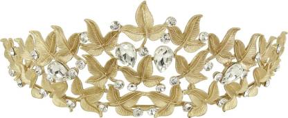 Muchmore Great Combination of Silver & Golden Crown Hair Jewellery Hair Clip