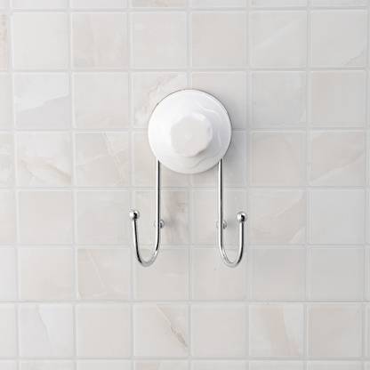 Snyter Ceramic Tile Wall Mount Chroming Hook Suction Cup Hook 2