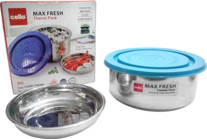 cello max fresh thermi pack small lunch box 2 Containers Lunch Box