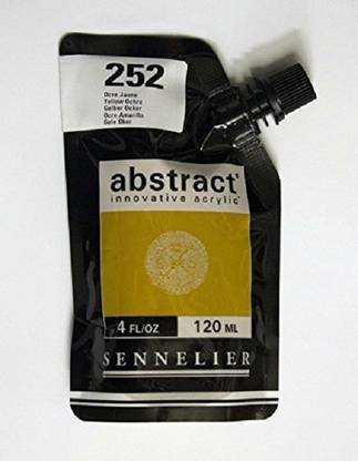 SENNELIER Abstract Innovative Acrylic Artist Paint Pouch 120ML Yellow Ochre