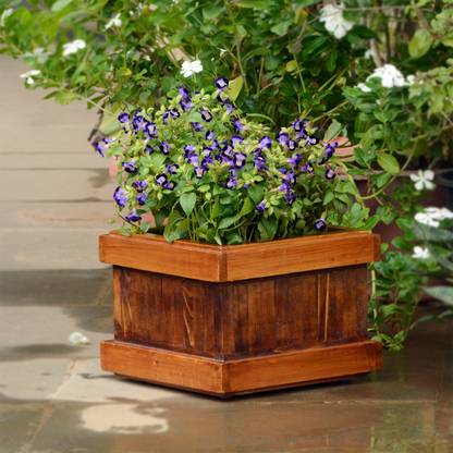 Point of Hue Handmade Wooden Planter Box Plant Container Set