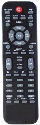 MEPL SP-1315 10 in 1 Universal Home Theatre Remote Control (Black) sharp plus Remote Controller