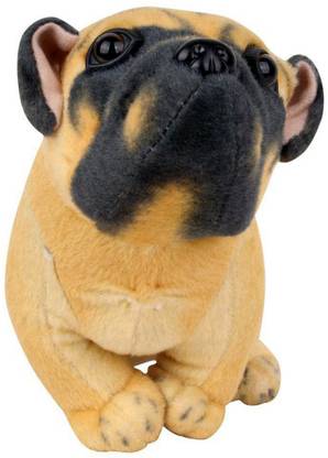 CIPS Vodafone Puppy Pug Sitting Dog Teddy Bear Plush Hutch Soft Toys for Kids best for gift (32 cm)  - 15 cm