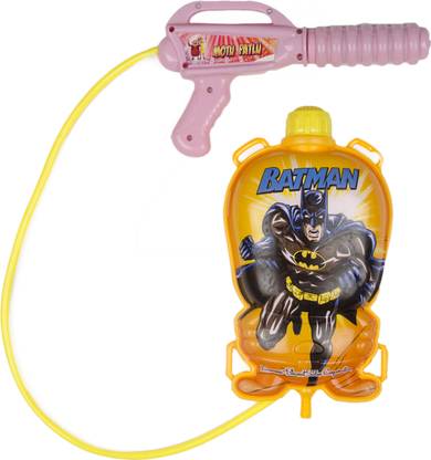 FIZZYTECH HOLI WATER GUN WITH PRESSURE WITH BACK HOLDING TANK (500ML BATMAN) Water Gun