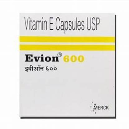 EVION 600 Evion Vitamin E Pack of 50 Capsules 600mg.. Face Hair Pimple Skin nails care.