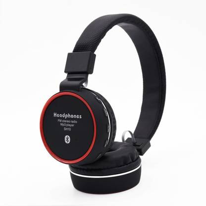 Macron SH10 Wireless Bluetooth Headphone headset with FM - SD card Slot Built in Mic For All Android and iOS Mobile Bluetooth