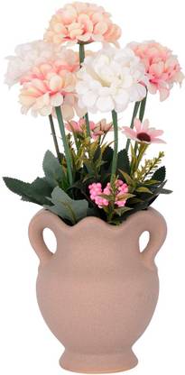 Liger India Multicolor Wild Flower Artificial Flower  with Pot