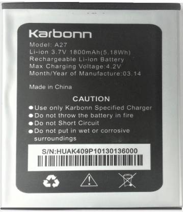 KARBONN Mobile Battery For  Karbonn A27/ A27+