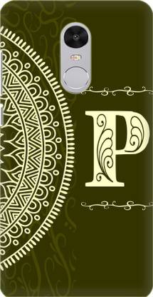 Coberta Case Back Cover for Mi Redmi Note 4 Gold Color Alphabet P Design Back Case For Rd Note 4 By Coberta