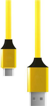 PRINTZ USB Type C Cable 1 m Coolpad Cool1 YELLOW Data Transfering And Fast Charging