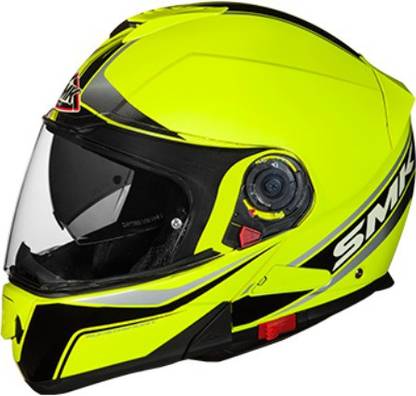 SMK Glide Flash Hi Vision 420 (XL Size) Motorbike Helmet