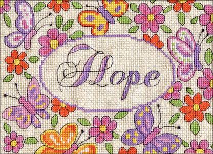 Tobin Hope Counted Cross Stitch Kit - 5"X7" 14 Count