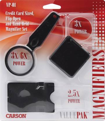 Carson Optical Carson Valuepak Magnifiers 3 Per Package