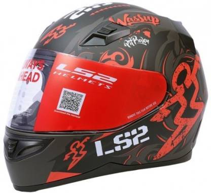 LS2 FF391 OLYMPIC MATT BLACK RED Motorbike Helmet