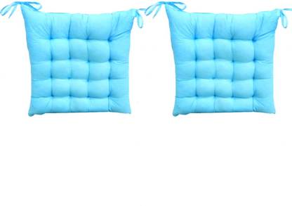 AVI Microfibre Solid Chair Cushion Pack of 2