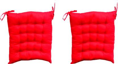 AVI Microfibre Solid Chair Cushion Pack of 2