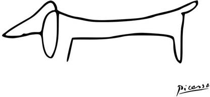 Dachshund by Pablo Picasso - "Best of Pablo Picasso Collection" - Premium Quality Poster - For Home And Office Décor Paper Print