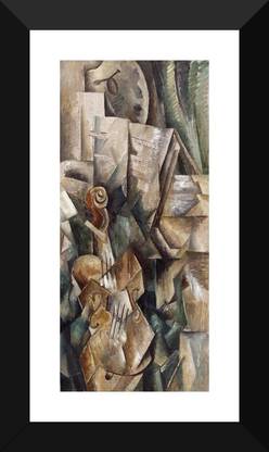 Violin and Palette by Georges Braque - "Best of Georges Braque Collection" - Premium Quality Framed Poster - For Home And Office Décor Paper Print