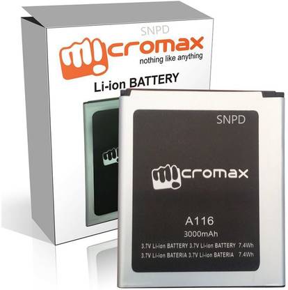 Micromax Mobile Battery For  Micromax Canvas HD A116