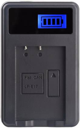 Power Smart LP E17 Battery Charger indicator LED display. 
1-Slot Ion Battery charger  Camera Battery Charger