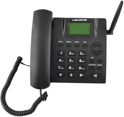 Lexstar LX-FWP Gsm Fixed Cordless Landline Corded Landline Phone