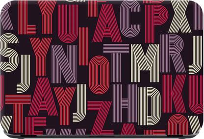 Flipkart SmartBuy letters Premium LG Vinyl (matte) Reusable Laptop Skin Compatible for 15.6 inch