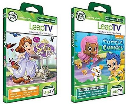 LeapFrog Leaptv Bubble Guppies And Sofia The First Video Game Bundle